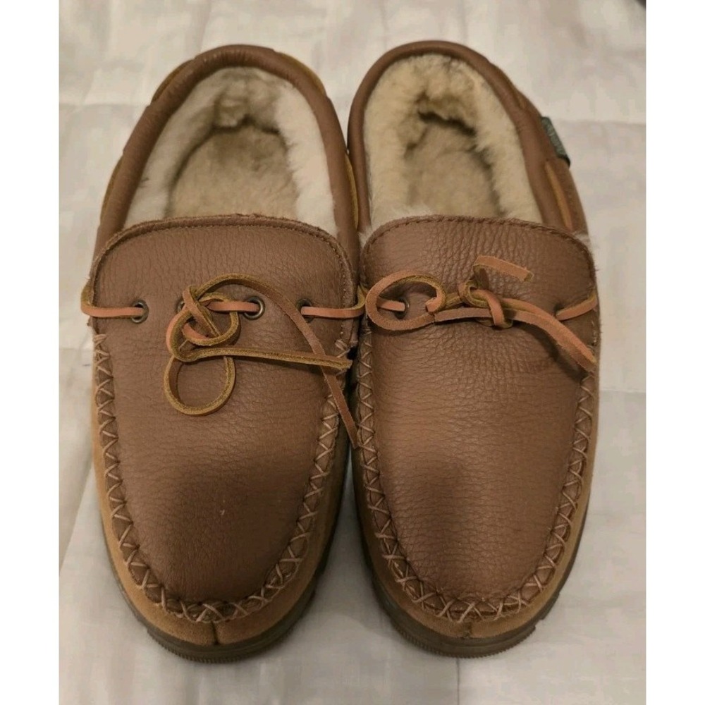 Cloud Nine Sheepskin Mens Moccasin - Lined Slip-On Indoor &‎ Outdoor Shoes Sz9